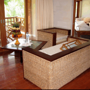 Wood Sofa set & Table