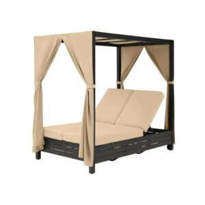 Teak Wood Baldakin Sun Bed